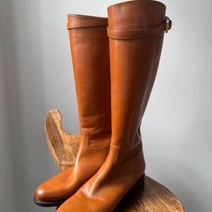 Prada Brown Leather Knee-High Boots